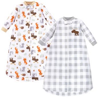 Infant Boy Long-sleeve Fleece Sleeping Bag, Woodland, 0-9 Months