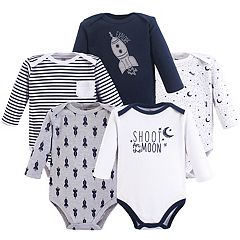 Baby Boy Cotton Bodysuits 5pk