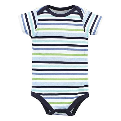 Hudson Baby Infant Boys Cotton Bodysuits, Surf Dude