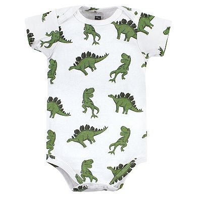 Hudson Baby Infant Boys Cotton Bodysuits, Dinomite Dude