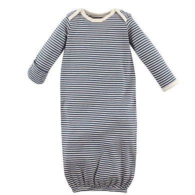 Touched by Nature Baby Boy Organic Cotton Gowns, Elephant