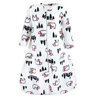 Hudson Baby Unisex Baby Plush Sleeping Bag, Sack, Blanket, Long-Sleeve Winter Bear