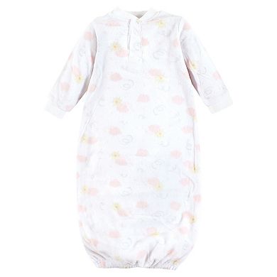 Yoga Sprout Infant Girl Fleece Gown 3pk, Unicorn