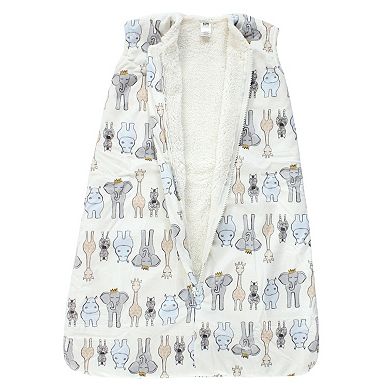 Hudson Baby Mink with Faux Shearling Inner Sleeping Bag, Sack, Blanket, Royal Safari