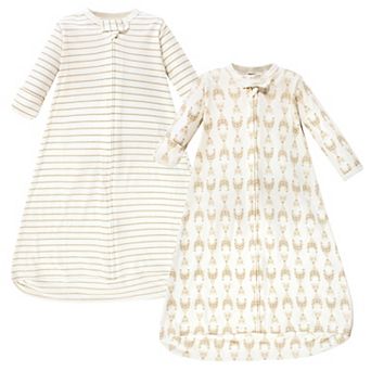 Hudson Baby Unisex Baby Cotton Long-Sleeve Wearable Sleeping Bag, Sack, Blanket, Neutral Giraffe