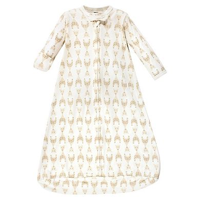 Hudson Baby Unisex Baby Cotton Long-Sleeve Wearable Sleeping Bag, Sack, Blanket, Neutral Giraffe