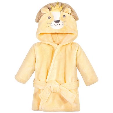 Hudson Baby Unisex Plush Bathrobe and Toy Set, Royal Lion, One Size
