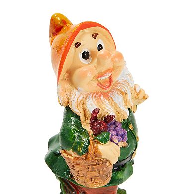 4 Inch Miniature Garden Gnomes for Fairy Garden, Resin Figurines for Yard, Patio, Outdoor Decorations (Set of 6)