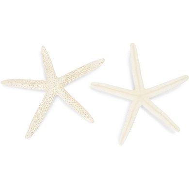 Juvale White Finger Starfish for Nautical Decor (4 to 6 in, 12 Pack)