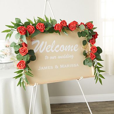 100 Pack Red Artificial Flowers, Bulk Stemless Fake Foam Roses, 3 In