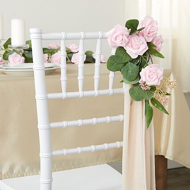 100 Pack Light Pink Artificial Flowers, Bulk Stemless Fake Foam Roses, 3 In