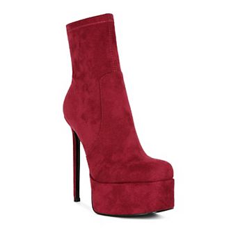 London Rag Clubbing Women's Heeled Ankle Boots