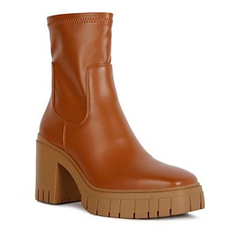London Rag Kokum Women's Block Heel Ankle Boots