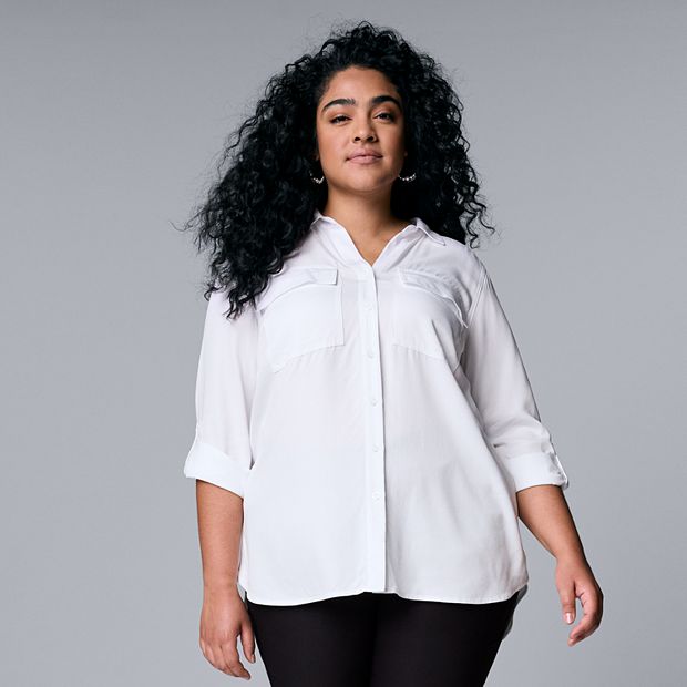 Vera wang plus outlet size tops