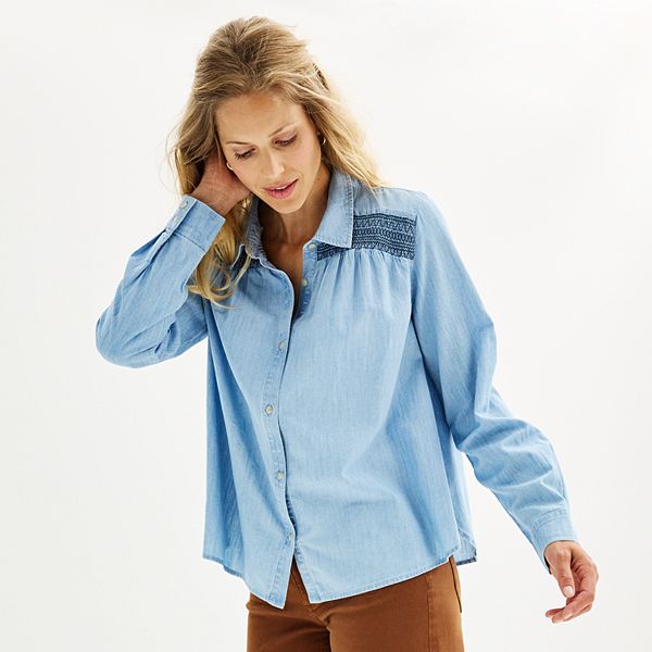 Women's Sonoma Goods For Life® Femme Button Through Shirt