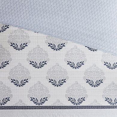 Madison Park Patricia 3-Piece Reversible Cotton Printed Quilt Set with Shams