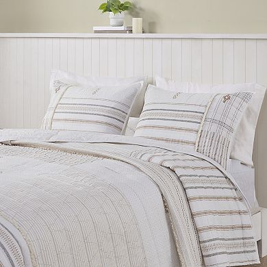 INK+IVY Salar Printed Cotton Quilt Set With Shams