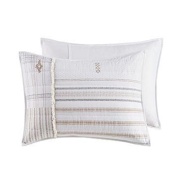 INK+IVY Salar Printed Cotton Quilt Set With Shams