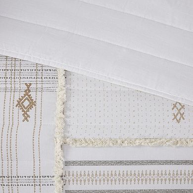 INK+IVY Salar Printed Cotton Quilt Set With Shams