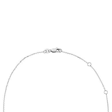 It's Personal Sterling Silver 1/6 Carat T.W. Diamond Zodiac Sign Necklace