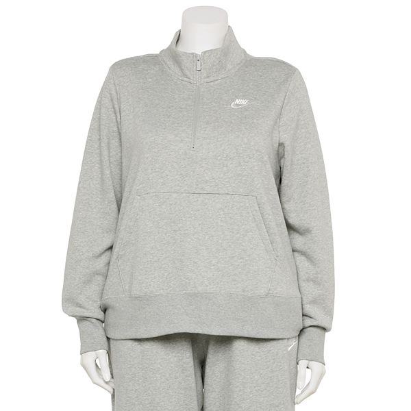 Plus Size Nike Sportswear Club Fleece Half-Zip Pullover