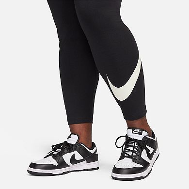 Plus Size Nike Swoosh Logo High-Rise Active Leggings