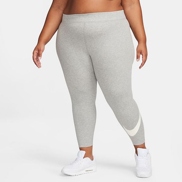 Plus Size Nike Swoosh Logo High-Rise Active Leggings