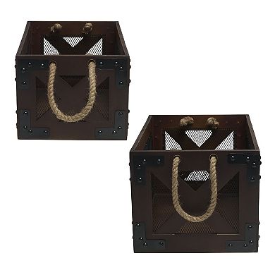 Mikasa Wooden Storage Crate 2-Piece Set