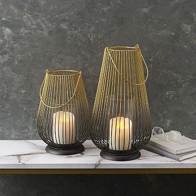 Mikasa Wire Ombre Hurricane Candle Holder 2-Piece Set