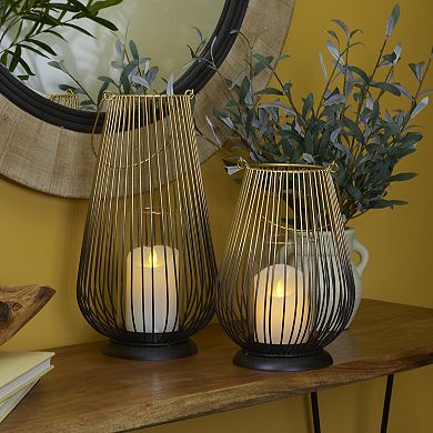 Mikasa Wire Ombre Hurricane Candle Holder 2-Piece Set