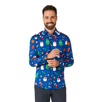 Men's OppoSuits Festivity Christmas Button-Down Shirt