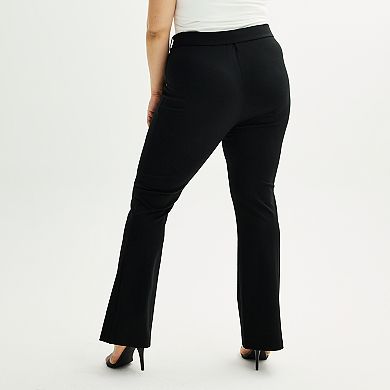 Juniors' Plus Size SO® Self Belted Pull-On Flare Pants