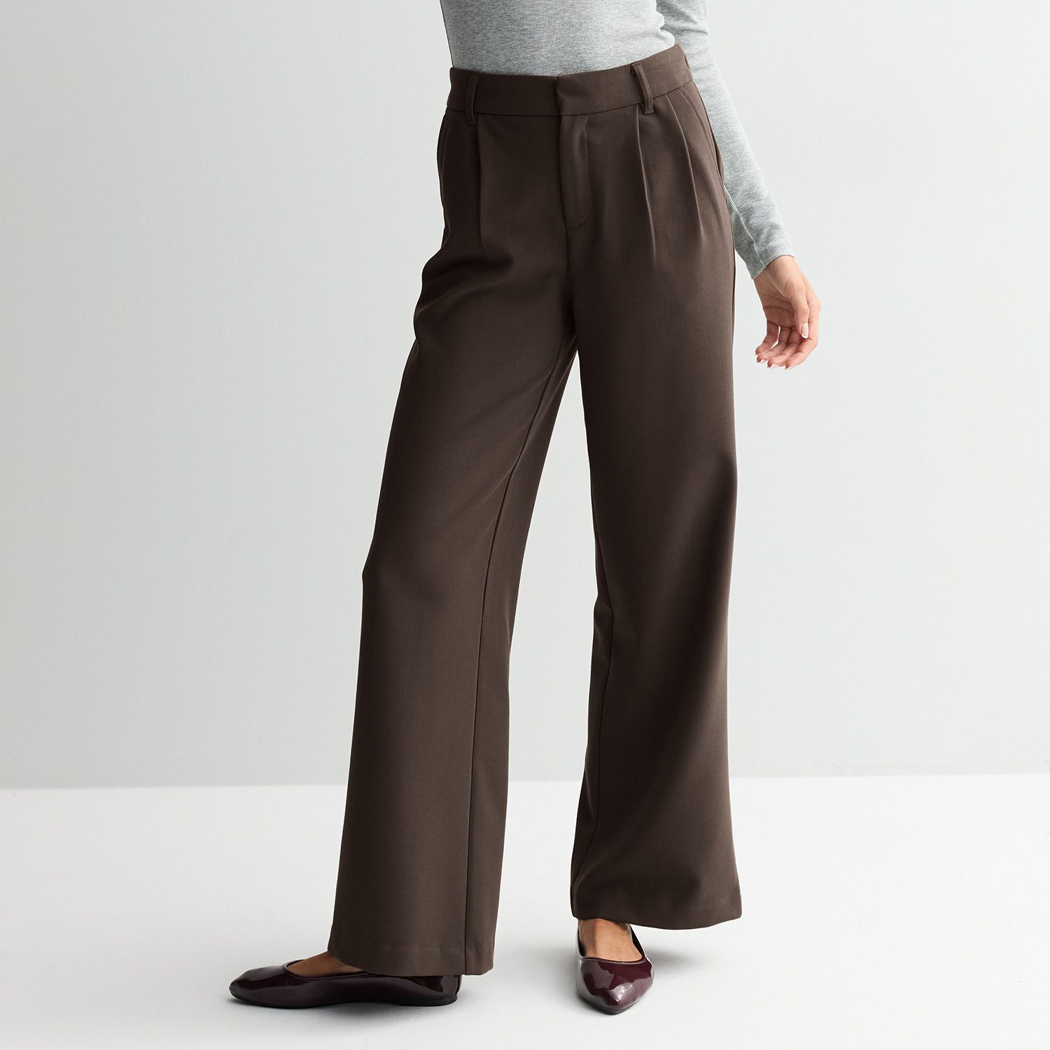 Женские брюки SO Juniors' SO® High-Rise Wide Leg Trousers, цвет: Коричневый