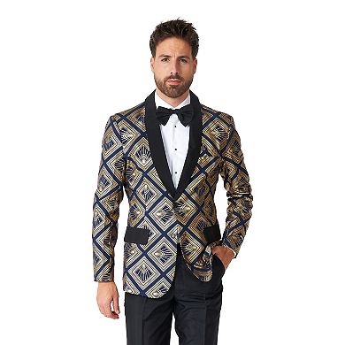 Men's Suitmeister Retro Neon Navy Suit Set