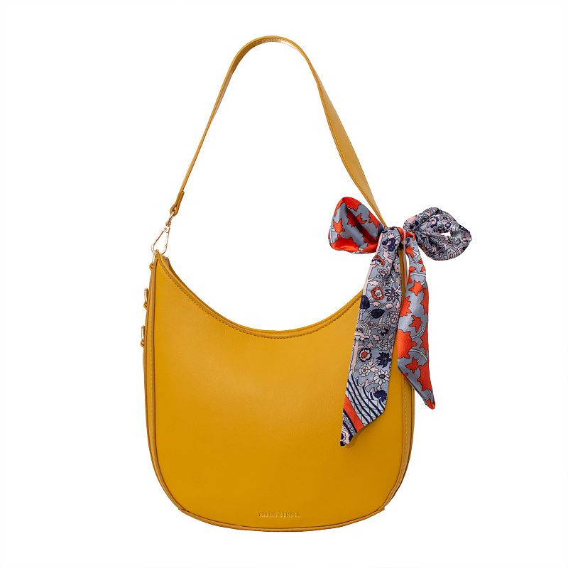 Alexis Bendel Hobo Bag with Detachable Scarf, Yellow