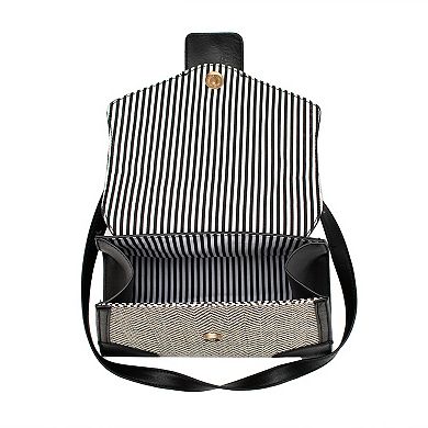 Alexis Bendel Woven Pattern Satchel Bag