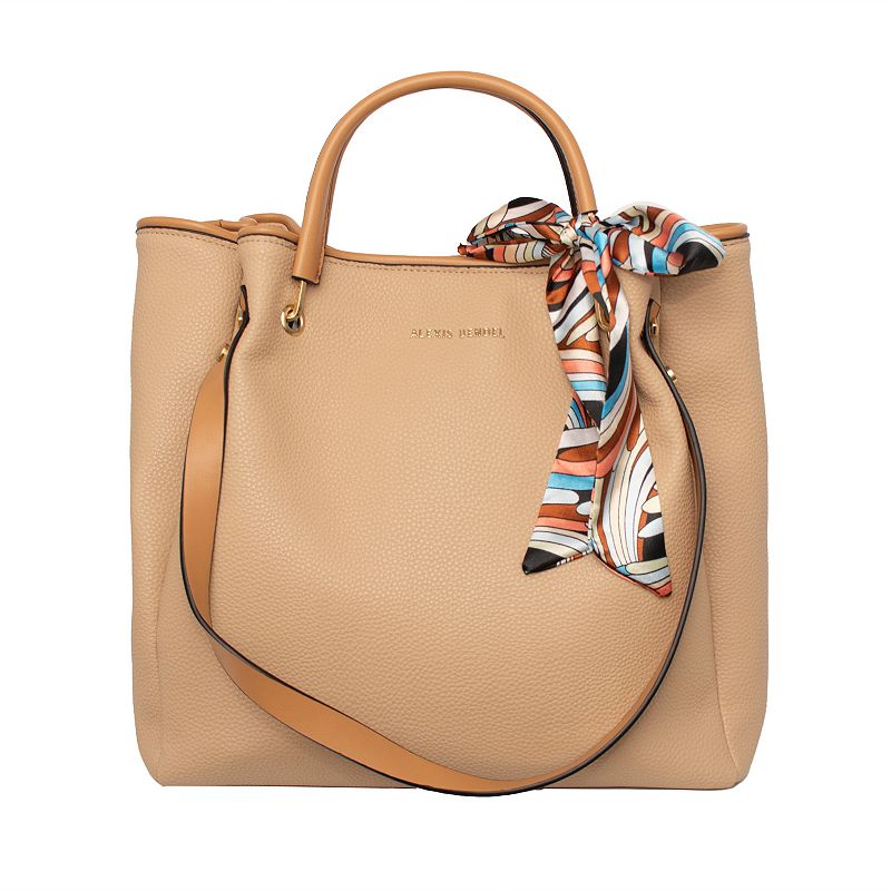 Alexis Bendel Shopper Tote Bag with Scarves, Brown