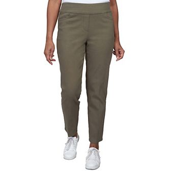 Women's Alfred Dunner Super Stretch Pull-On Straight-Leg Denim Pants
