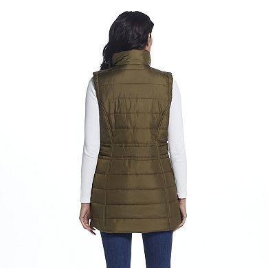 Women's Weathercast Modern Long Quilted Vest