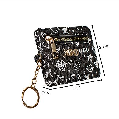 Xoxo Graffiti Print Card ID Case