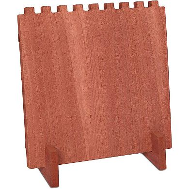 Wood Necklace Display Stand, Jewelry Organizer (9 x 10 x 5.5 In, 2 Pack)