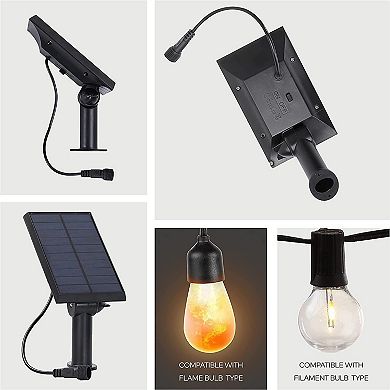 Ambience Pro Replacement Solar Panel Compatible Only With Brightech 1W Edison Bulb String Lights