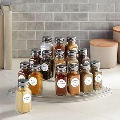 24x Glass Salt and Pepper Shakers Set Dispenser with Stainless Steel Top Clear