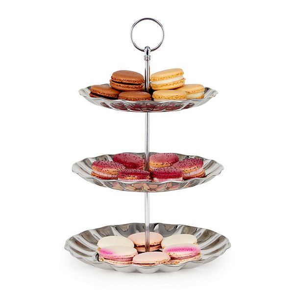3 Tier Dessert Serving Tray Stand for Display Cupcakes, Pastries