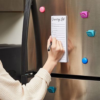 6-Pack Magnetic Daily To Do Planner for Grocery Shopping List, 3 Designs, 3.5x9