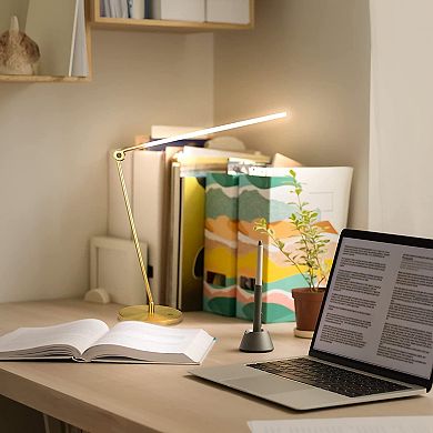 Brightech Libra 39" Led Desk Lamp With Adjustable Head And Usb-c Port