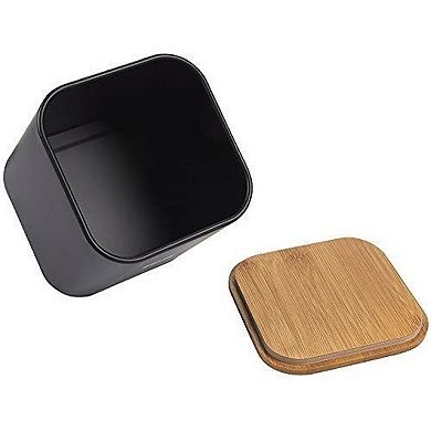Set Of 3 Canister Sets For Kitchen Counter - Tea, Coffee, Sugar Iron Barrel