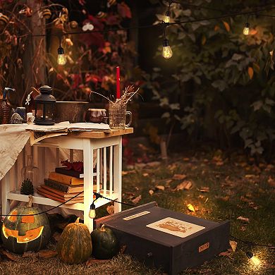Ambience Pro Halloween Flaming, Flickering Led Solar Powered String Lights
