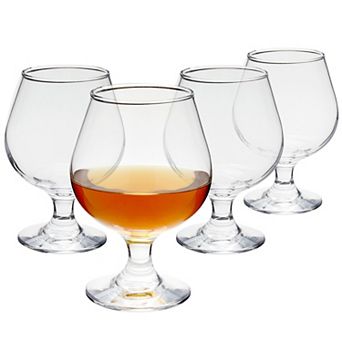 Set of 4 Whiskey Glasses for Spirits, Bourbon, Cognac, Brandy, Cocktails, 13oz
