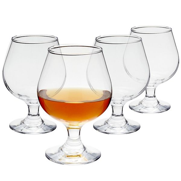 Set of 4 Whiskey Glasses, 13 Oz Bourbon Snifter Glasses for Cognac